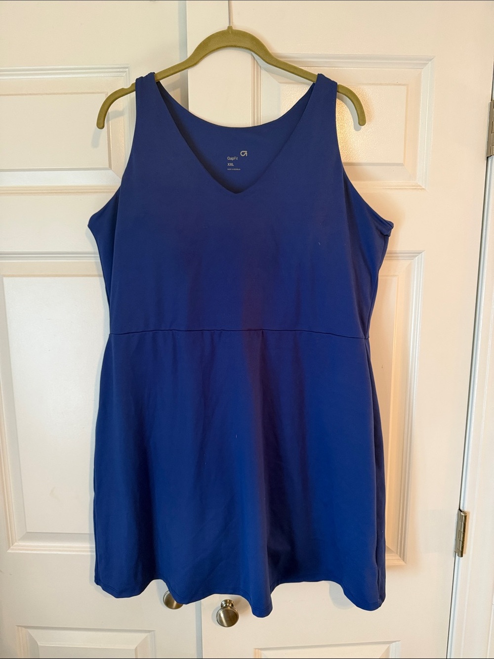 Gap fit Blue V-Neck Sleeveless Fit & Flare Dress